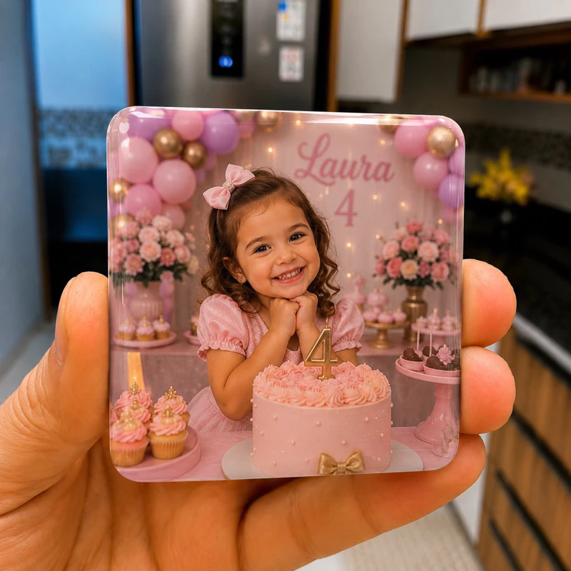 Instamini personalizada com foto de aniversário infantil